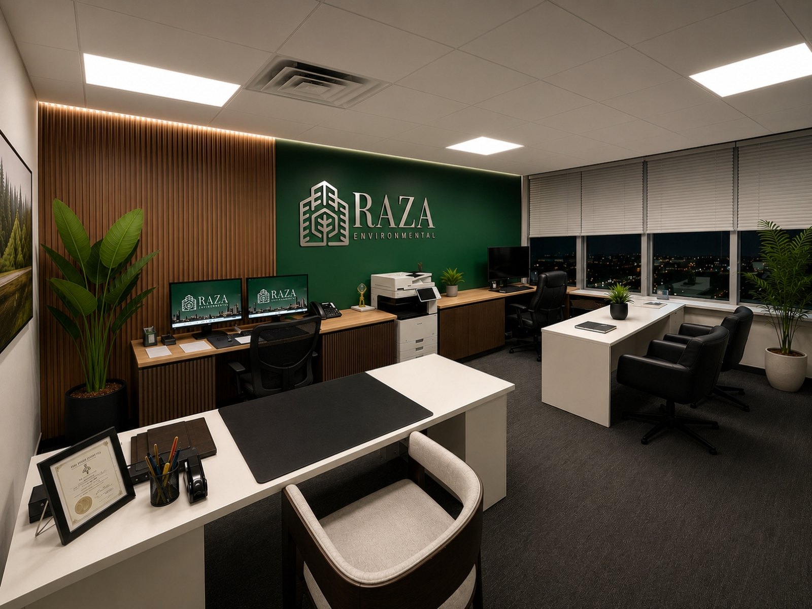 The Raza Environmental office in Hartsdale, New York